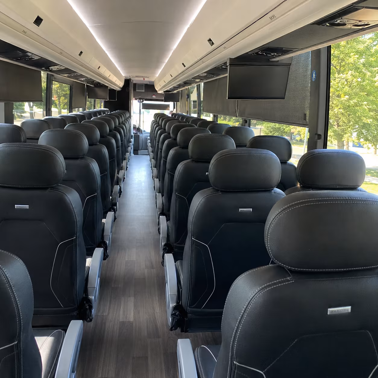 chino charter bus inside